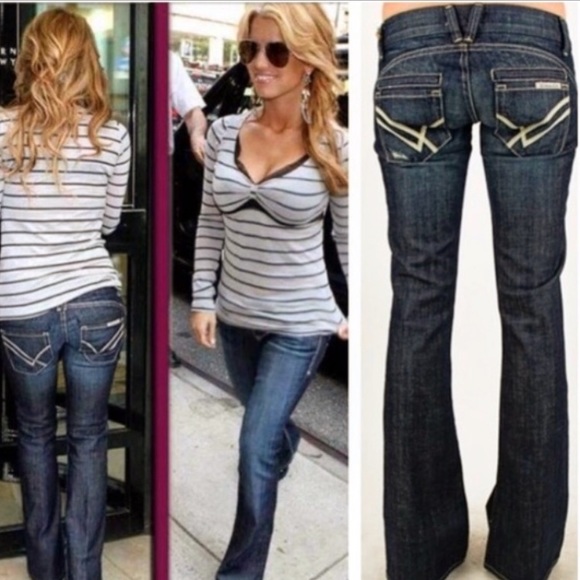 jessica simpson bell bottom jeans